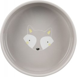 Keramická miska Junior s VYŠŠÍM OKRAJEM 0,3 l/12 cm Barva: šedá - liška