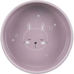 Keramická miska Junior s VYŠŠÍM OKRAJEM 0,3 l/12 cm Barva: lila - zajíc