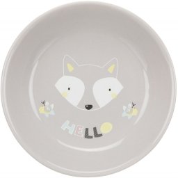 Keramická miska Junior NÍZKÁ 0,2 l/14 cm Barva: šedá - liška