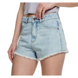 kraťasy dámské URBAN CLASSICS - Denim Hotpants - blue bleached - TB2000-blue bleached