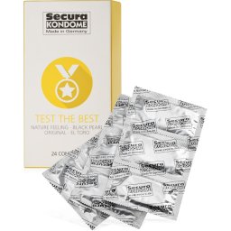 SECURA KONDOME - TEST THE BEST - 24 KUSŮ ZKUŠEBNÍ BALÍČEK - 79835971