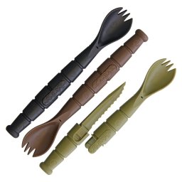 KA-BAR lžíce TACTICAL včetně nože TMAVÉ 3 kusy