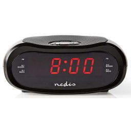 Digitální budík s rádiem Nedis CLAR001 Black