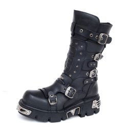 boty NEW ROCK - 1020-S2 - Itali Negro