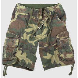 kraťasy pánské ROTHCO - VINTAGE INFANTRY - WOODLAND - 2540