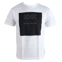 tričko pánské AC/DC - Back In Black - White - AMPLIFIED - ZAV210BBC
