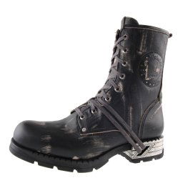 boty NEW ROCK - Motorosk Negro - Vintage Raspado - M.MR001-C4