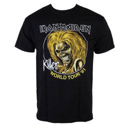 tričko pánské Iron Maiden - Killers World Tour 81 - Blk - ROCK OFF - IMTEE43MB