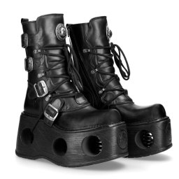 boty NEW ROCK - 373 ITALI NOMADA NEGRO NEW SPACE - M.373-S2