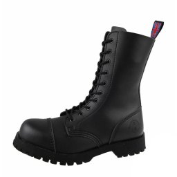 boty NEVERMIND - 10 dírkové - Vegan - Black Synthetic - 10110S