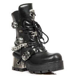 boty NEW ROCK - Itali Negro - Nomada Negro - Planing New Negro - M.1074-C1