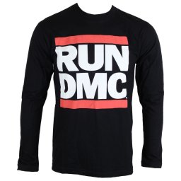 tričko pánské s dlouhým rukávem Run-D.M.C. - Logo - ROCK OFF - RDMCLS01MB