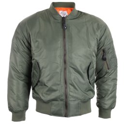bunda pánská zimní OSX - MA 1 FLIGHT - TEXTILE (OLIVE GREEN) - 1520F-OLIVE