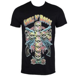 tričko pánské Guns N' Roses - Skull Cross 80's - ROCK OFF - GNRTS20MB