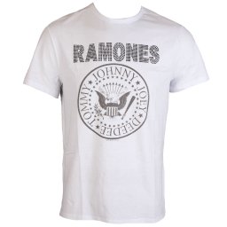 tričko pánské RAMONES - LOGO - WHITE - AMPLIFIED - AV210RLW