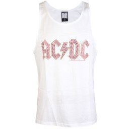 tílko pánské AC/DC - LOGO WHITE - AMPLIFIED - AV319ACS wht