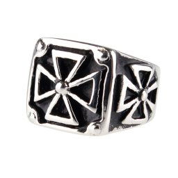 prsten ETNOX - Black Iron Cross - SR1138
