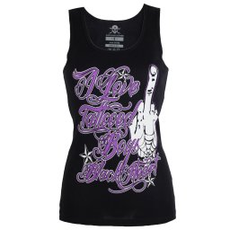 tílko dámské BLACK HEART - TATTOED - BLACK - 011-0033-BLK