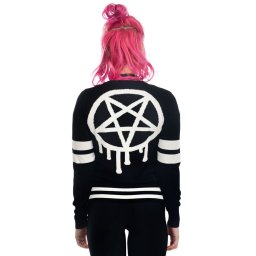 svetr dámský TOO FAST - SPORTY-GRAM - GRAFFITI PENTAGRAM - WCKN-R-SPGRM