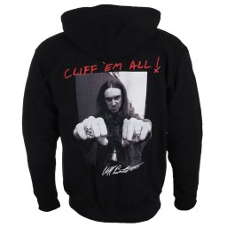 mikina pánská Metallica - Cliff Burton - Fists Black - RTMTLZHBFIS