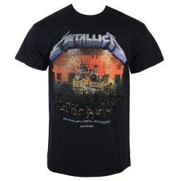 tričko pánské Metallica - Stockholm 86 - Black - RTMTLTSBSTOCKHOL