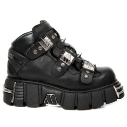 boty NEW ROCK - ITALI NEGRO, NOMADA NEGRO, TOWER NEGRO ACERO - M.135-S1