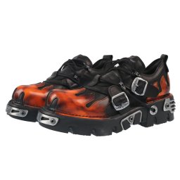 boty NEW ROCK - ITALI NEGRO, PULIK FUEGO - M.993-C1