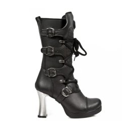boty dámské NEW ROCK - VEGAN NEGRO ** VEGAN **, PLATAFORMA - M.5815-VC10