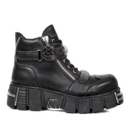 boty NEW ROCK - VEGAN NEGRO VEGAN, VEGAN NEGRO - M.1065-VR1