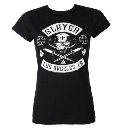 tričko dámské SLAYER - TRIBES- BLACK SKINNY - ROCK OFF - SLAY01001A244