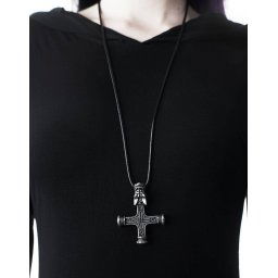 obojek KILLSTAR - Wolfcross - SILVER - KSRA000825