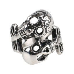 prsten ETNOX - Double Skull - SR1178