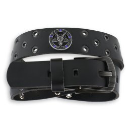 pásek Baphomet - Black krystal - blue - LSF2 35