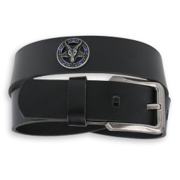 pásek Baphomet - Black krystal - blue - LSF2 34