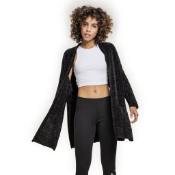 svetr dámský URBAN CLASSICS - Chenille - black - TB2355