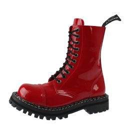 boty STEADY´S - 10 dírkové - Glossy red - STE/10_glossy red