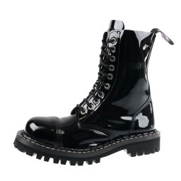 boty STEADY´S - 10 dírkové - Glossy black - STE/10_glossy black