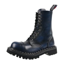 boty STEADY´S - 10 dírkové - Blue black - STE/10_blue/black