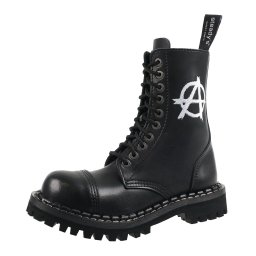 boty STEADY´S - 10 dírkové - Anarchy white - STE/10/H_Anarchy white