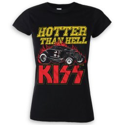 tričko dámské KISS - Hotter Than Hell - Black - HYBRIS - ER-5-KISS008-H69-5-BK