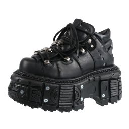 boty NEW ROCK - NEGRO TORNILLOS - M.TANK106-C2
