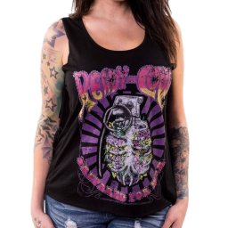 tílko dámské LETHAL THREAT - ANGEL READY FOR LOVE - BLACK - LA20610
