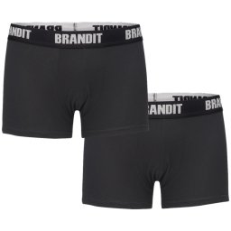 boxerky pánské (set 2 kusů) BRANDIT - 4501-black+black