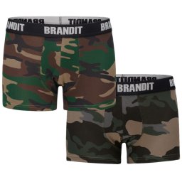 boxerky pánské (set 2 kusů) BRANDIT - 4501-woodland+dk.camo