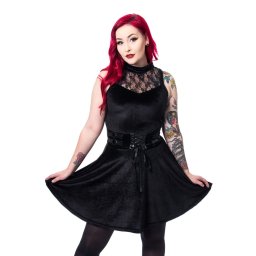 šaty dámské Poizen Industries - ALYSSA - BLACK - POI835