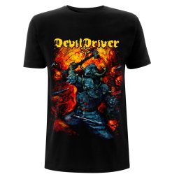 tričko pánské Devildriver - Warrior - Black - RTDDTSBWAR