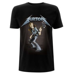 tričko pánské Metallica - Cliff Burton – Squindo Stack - Black - RTMTLTSBSQU