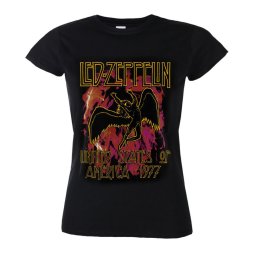 tričko dámské Led Zeppelin - Black Flames - Black - RTLZEGSBBLA