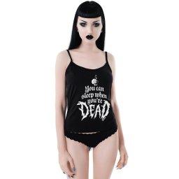 tílko dámské (pyžamo) KILLSTAR - Dead Sleepy - BLACK - KSRA001909