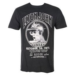 tričko pánské ELTON JOHN - LIVE IN CONCERT - CHARCOAL - AMPLIFIED - ZAV210C17